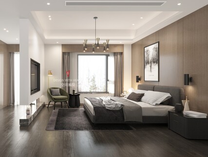 V8空间表现 | 现代公寓的卧室设计