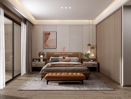 V8空间表现 | 简单的卧室设计