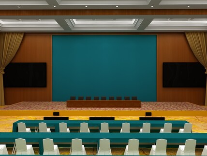 现代工装会议厅效果图