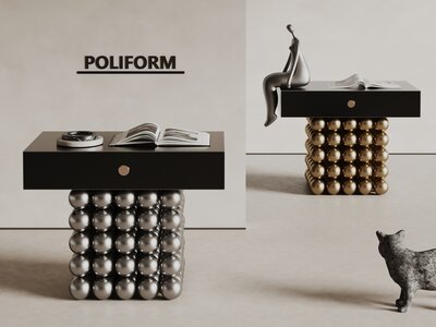 poliform 现代边几 金属