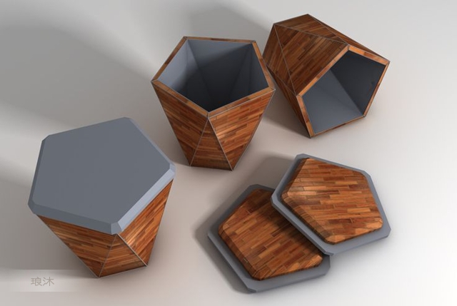 蜂窝型也因其巧妙地结构和形状而被广泛应用,工业产品设计,建筑设计