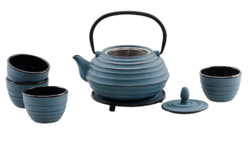 新中式蓝色茶具