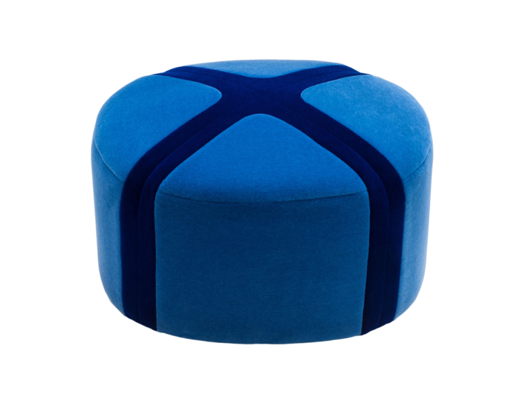现代蓝色矮凳