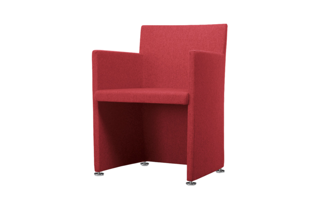 现代红色单人沙发椅
