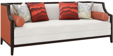 丽维拉 新中式实木三人沙发