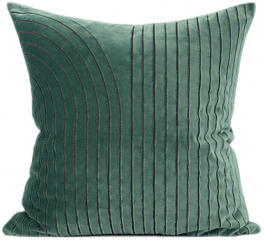 MISSLAPIN简约现代_沙发靠包靠垫抱枕_绿色变换绣花方枕