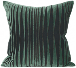 MISSLAPIN简约现代_沙发靠包靠垫抱枕_绿色不规则图形绣花方枕