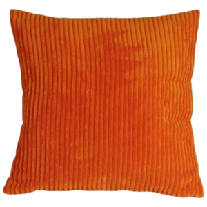 橙色灯芯绒抱枕