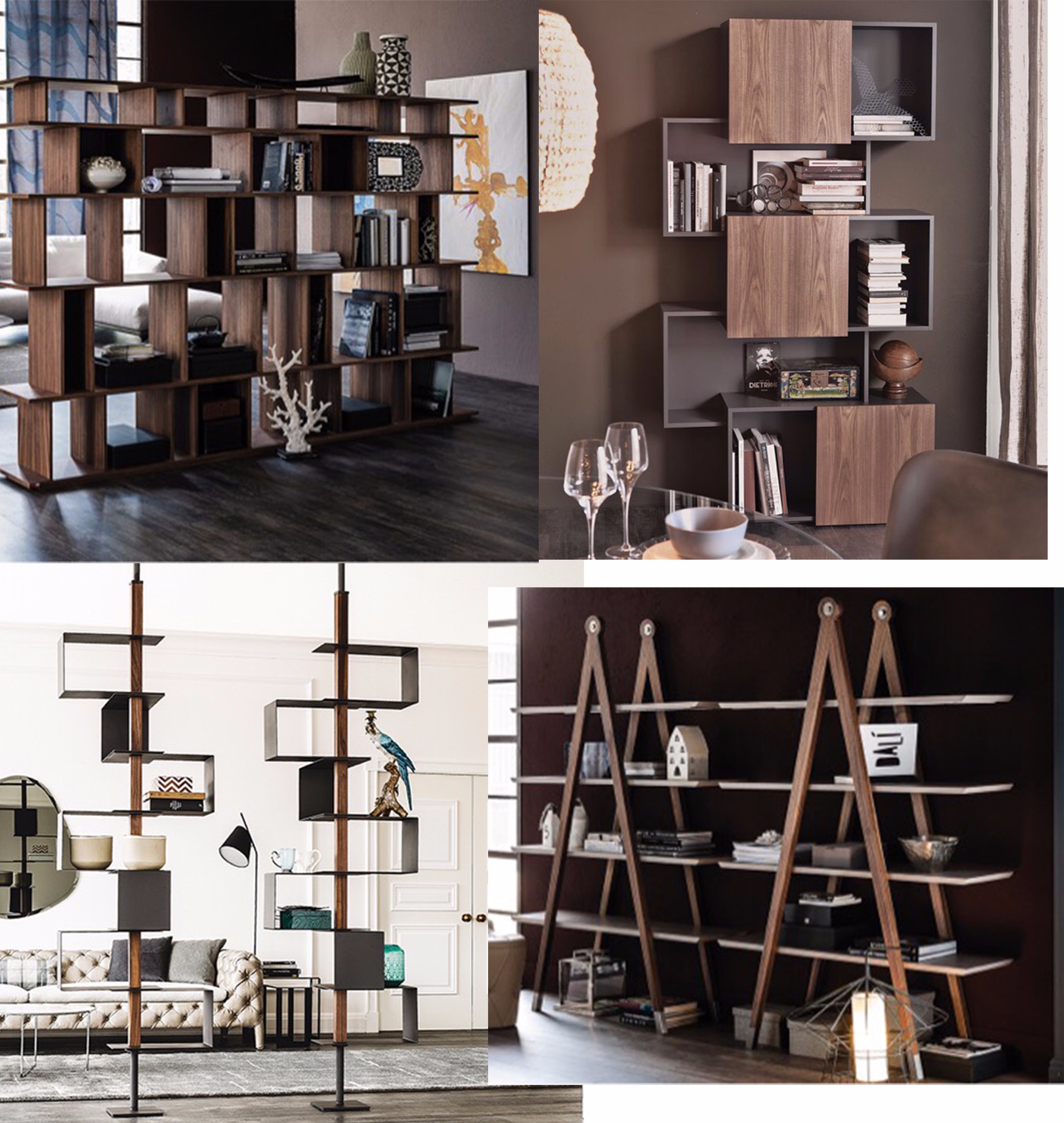 意大利 卡泰兰 cattelan现代书架组合