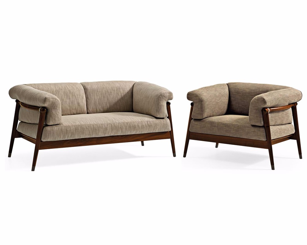 意大利-giorgetti单人双人沙发组合