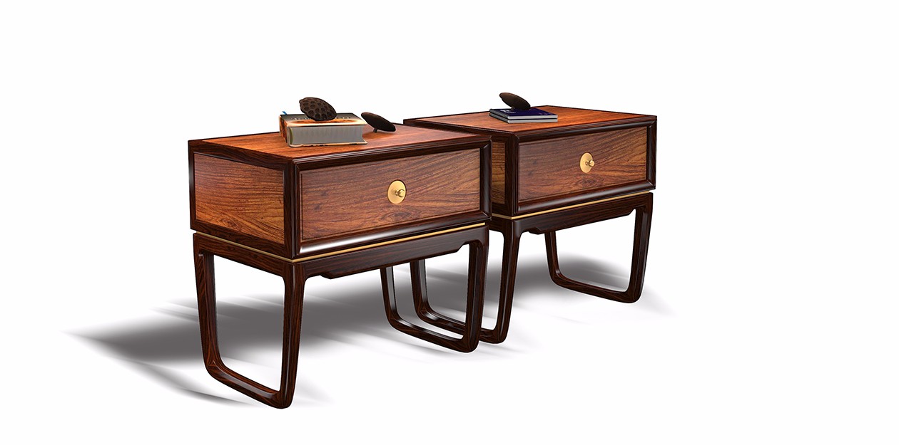 一念间 新中式床头柜边柜