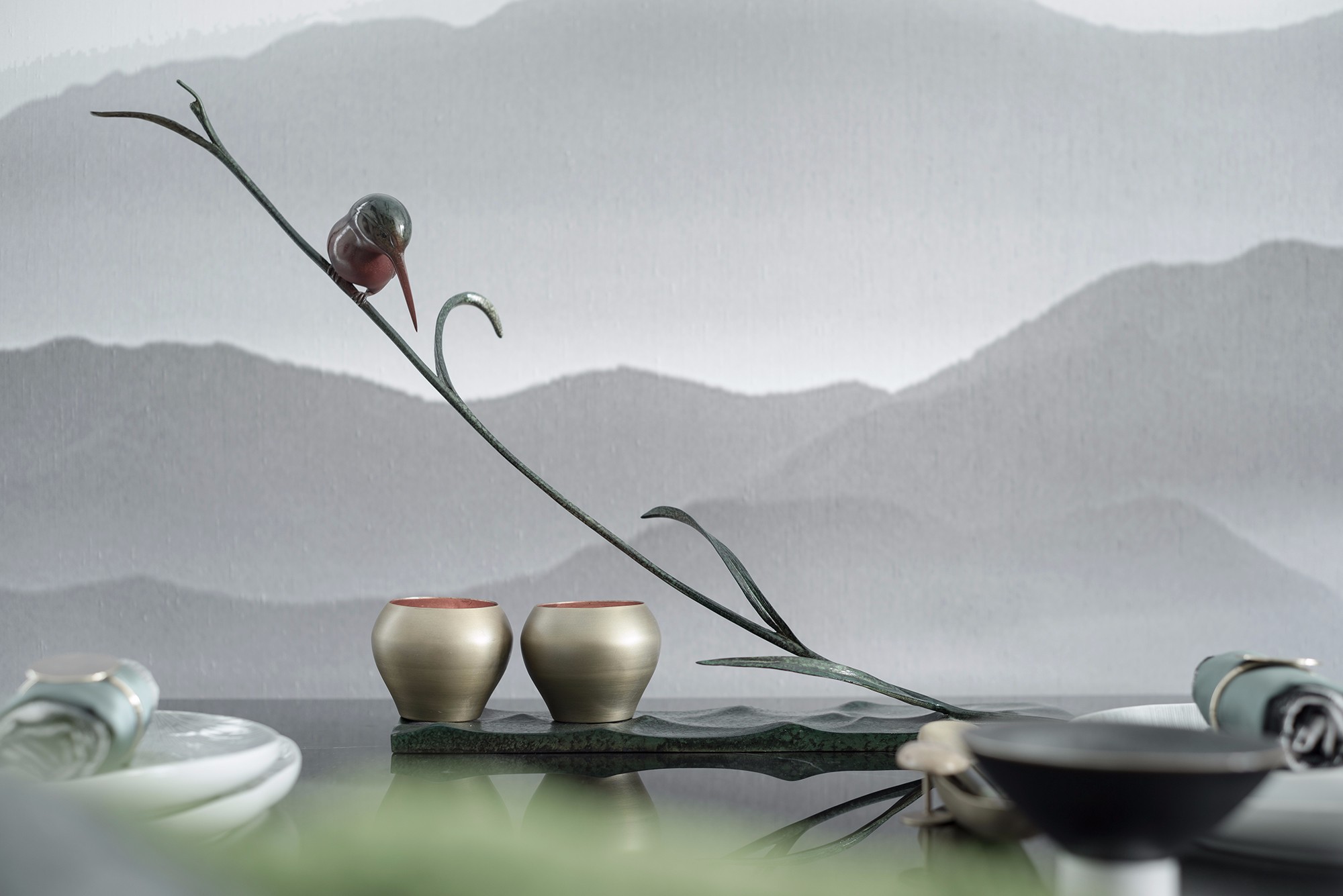 新中式桌面摆件组合