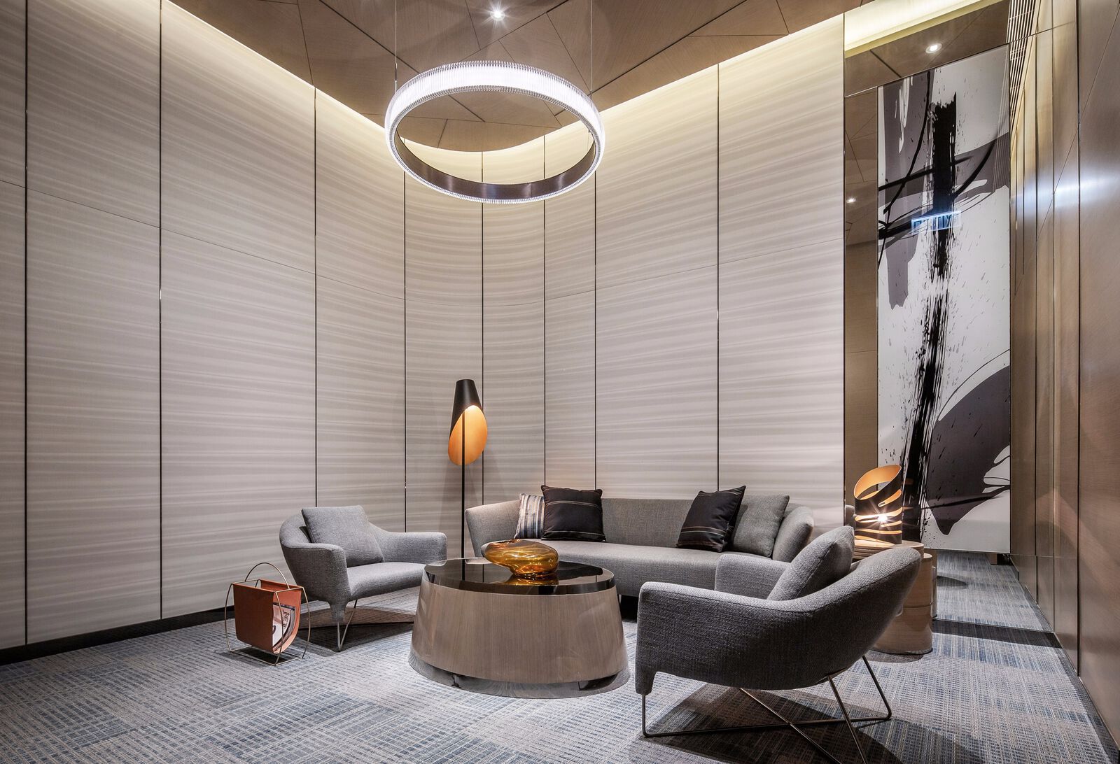 0715 零次方香港样板房 现代轻奢会客室