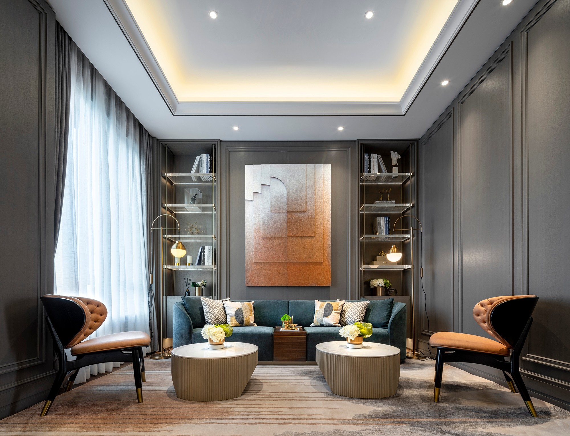 1025派尚设计现代售楼处会客区l