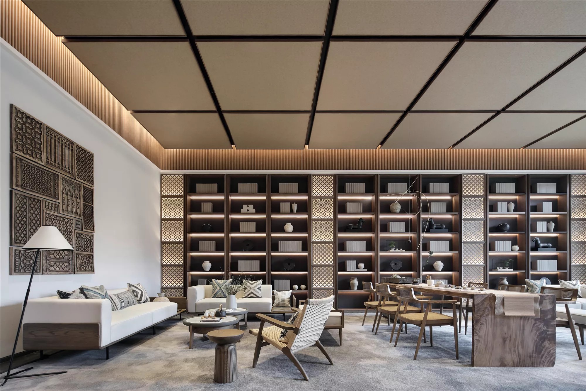 0617隐屏售楼处 现代新中式会客厅l