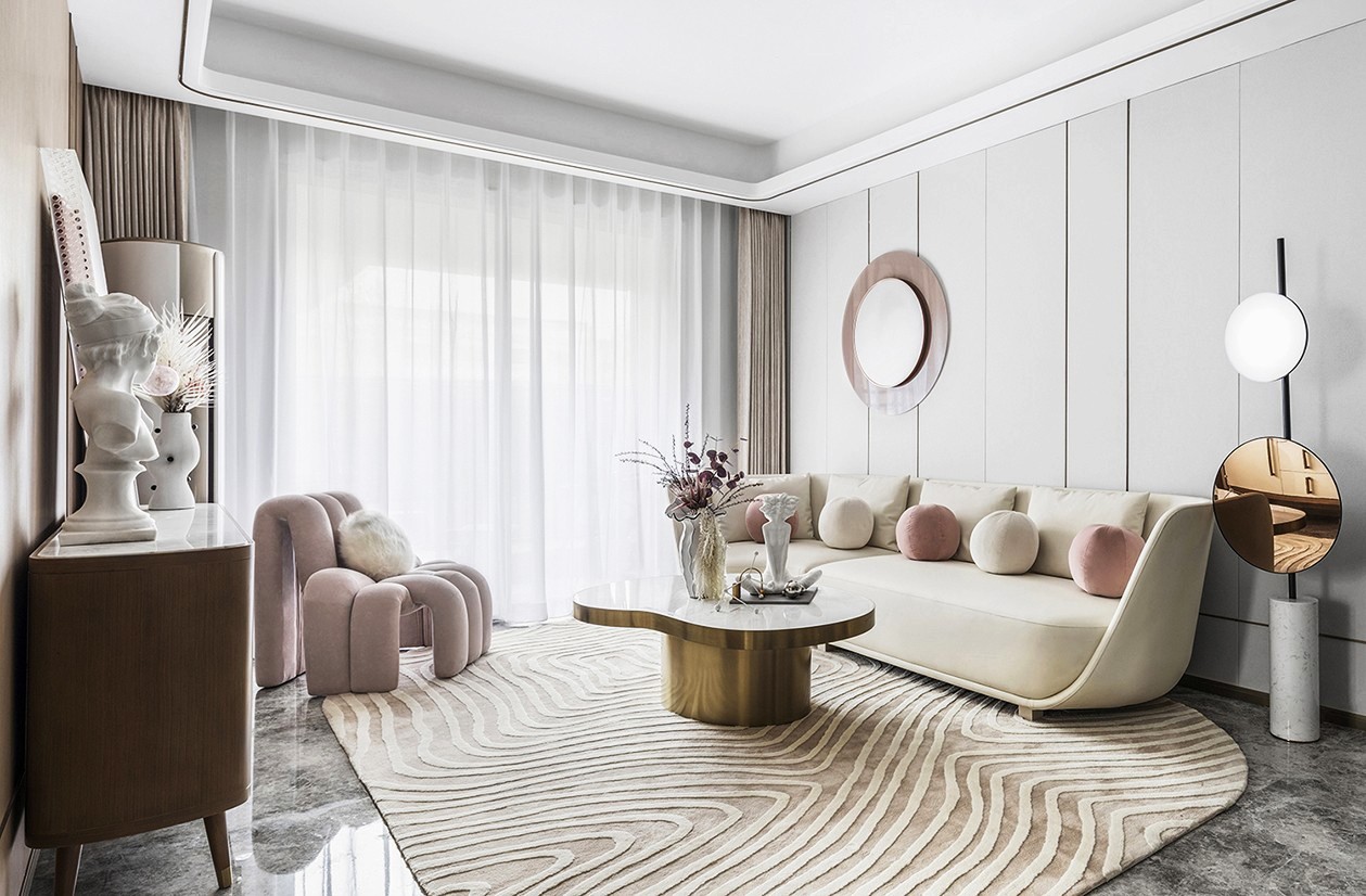 1126mod穆德设计阳光城尚东湾样板房现代轻奢客厅l