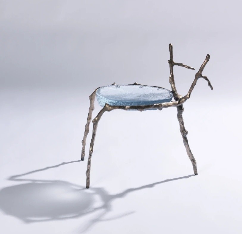 0309okha南非个性金属玻璃椅l