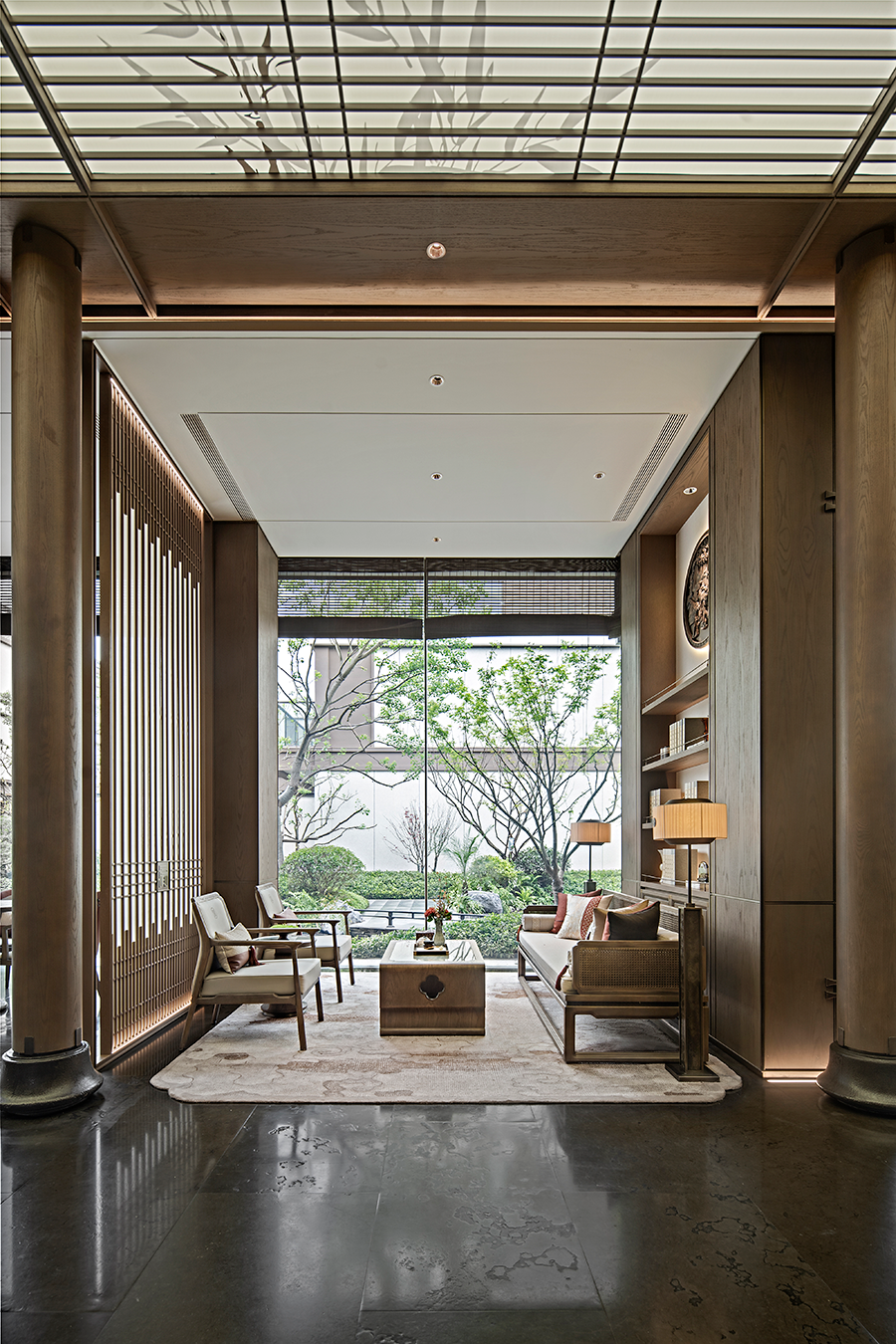 76吴文粒新中式售楼处接待区