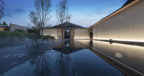 夜晚建筑外景3d贴图下载[id:102584154]_建e室内设计网