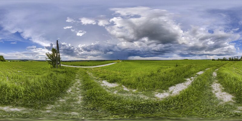 hdr多云田野乡村高清贴图