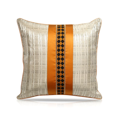 现代蓝色布纹抱枕