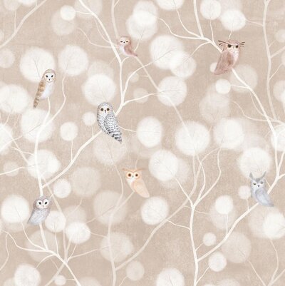 无缝粉色动物卡通儿童壁纸壁布贴图