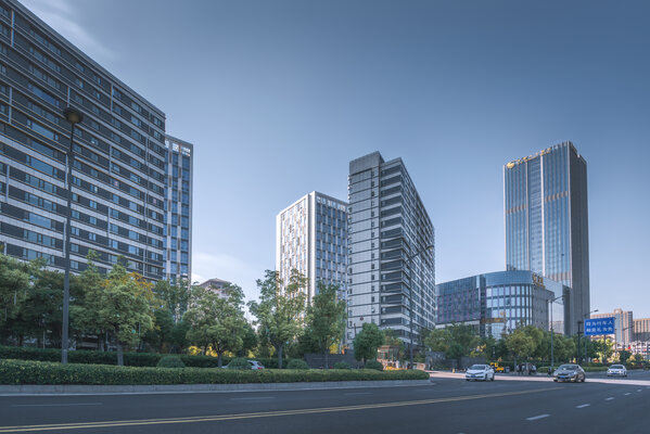 城市建筑白天办公楼外景高清贴图