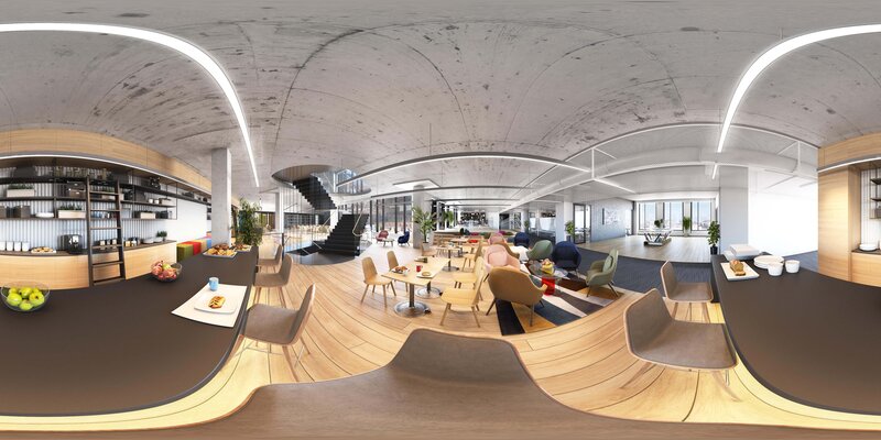 商业街广场夜景hdr3d贴图下载[id:107171831]_建e室内设计网