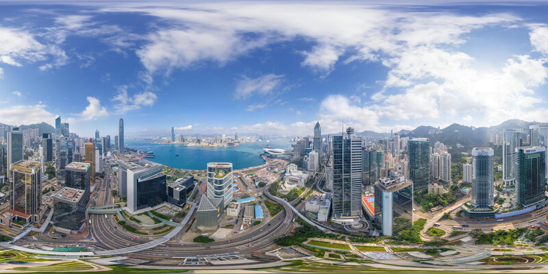 白天城市全景hdr高清贴图