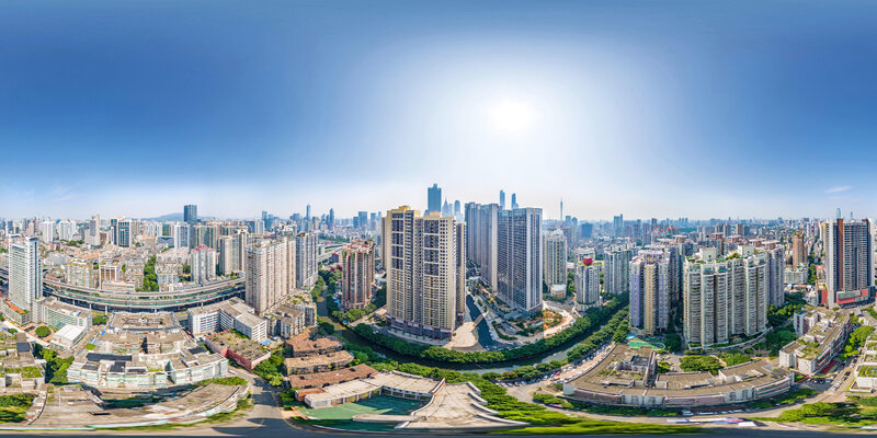 hdr高清白天科技城市全景鸟瞰高清贴图