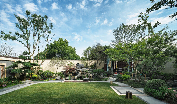 别墅庭院外景贴图高清贴图