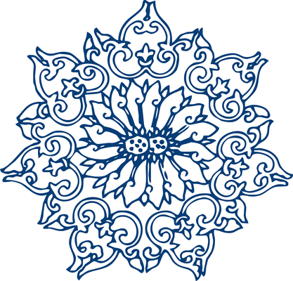 古代青花瓷图案花纹中国风图案祥贴图高清贴图