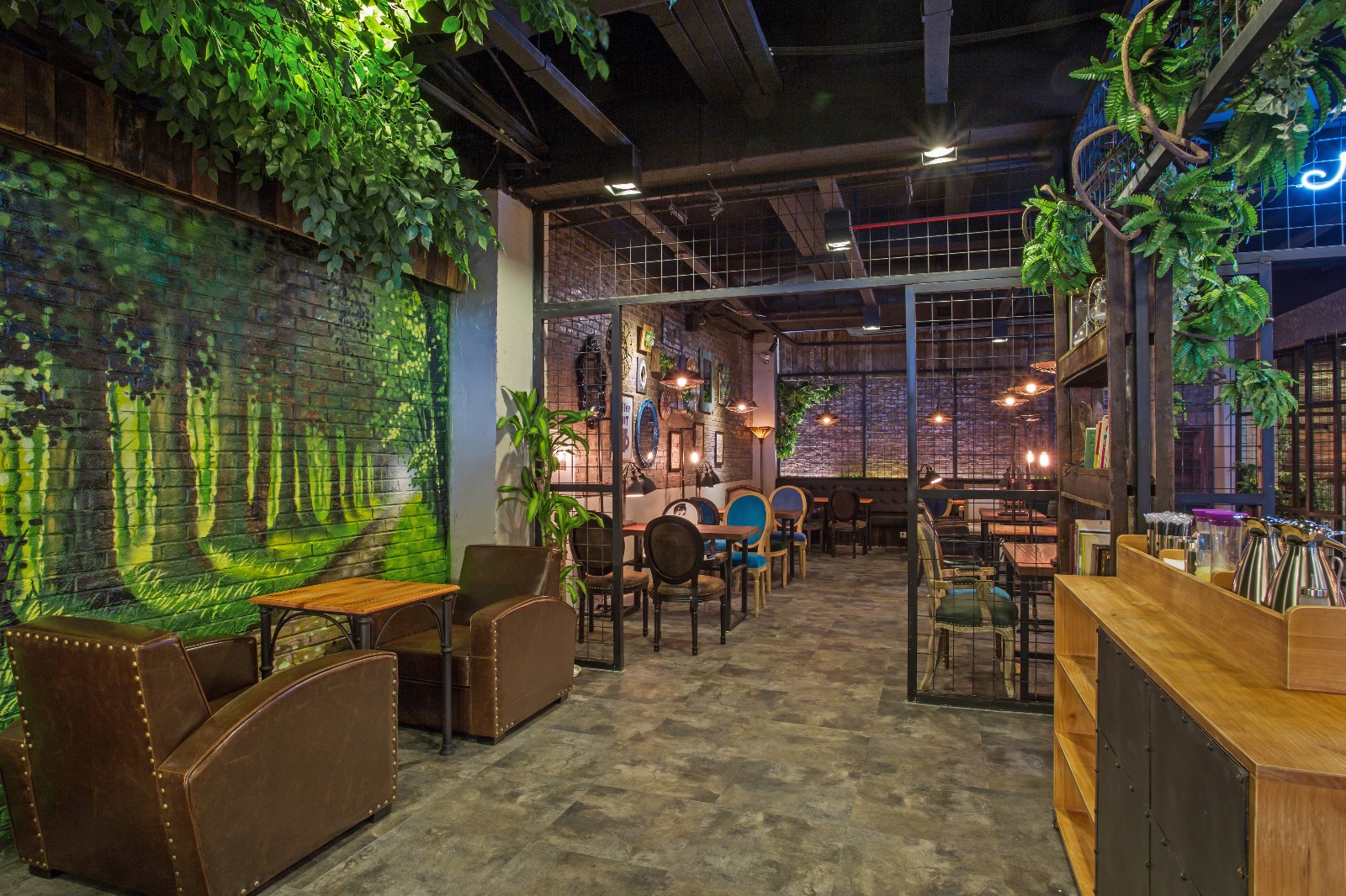 绿意咖啡厅|空间|室内设计|ArtistePlanet - 原创作品 - 站酷 (ZCOOL)