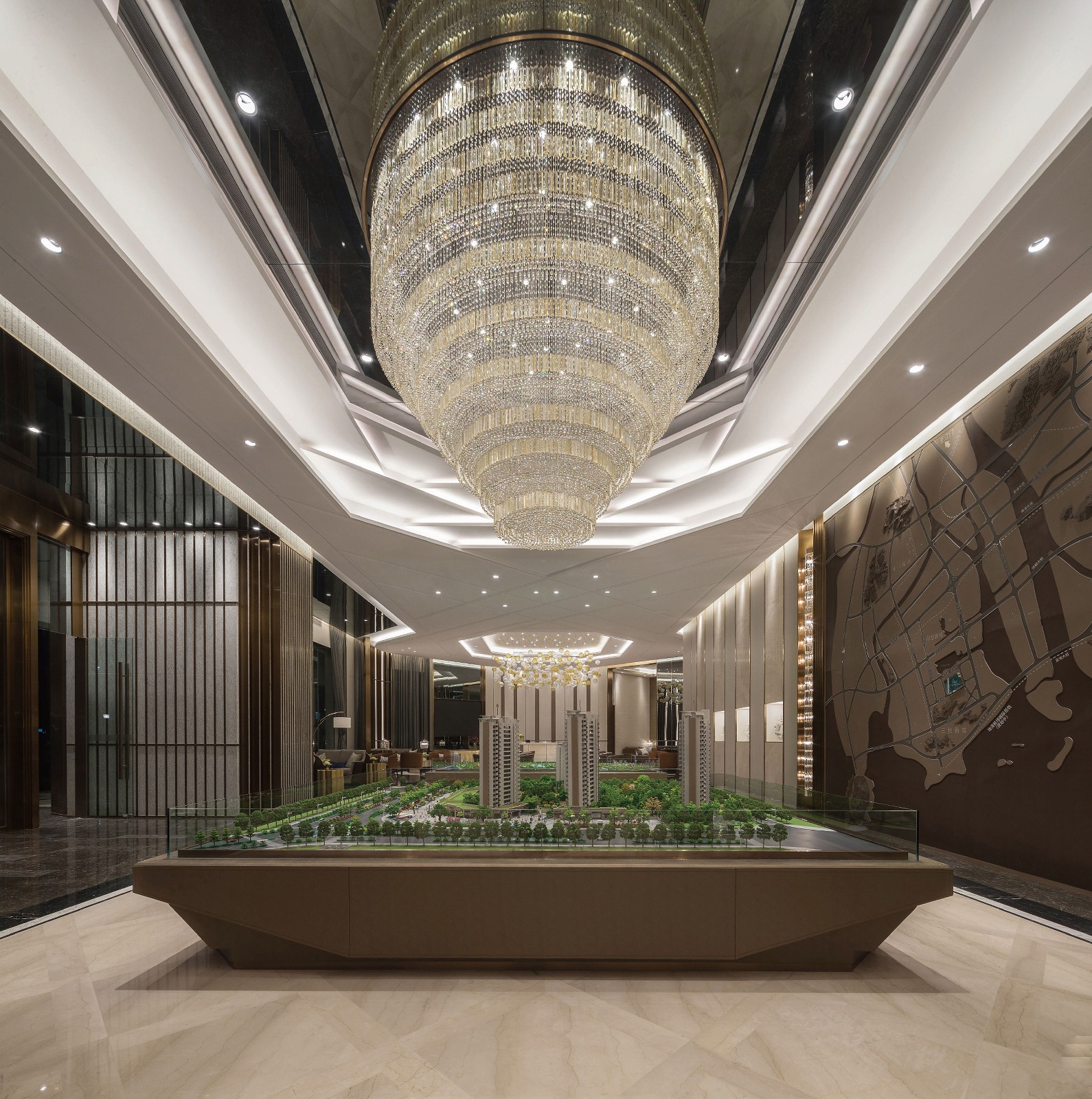 珠海中海湖畔岚庭售楼部-设计案例-建E室内设计网
