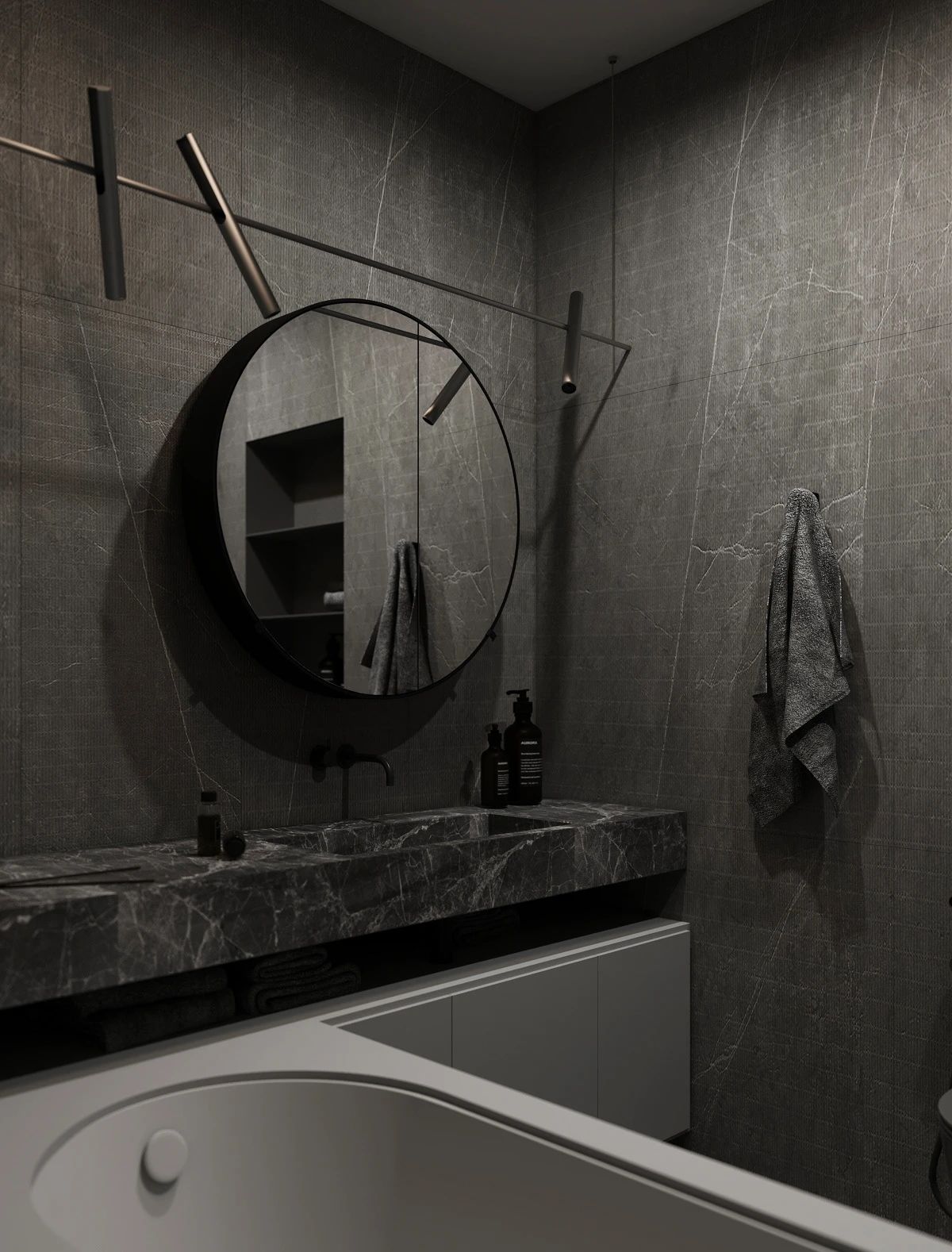 灰黑色公寓，低调又酷帅 | ArtPartner Architect