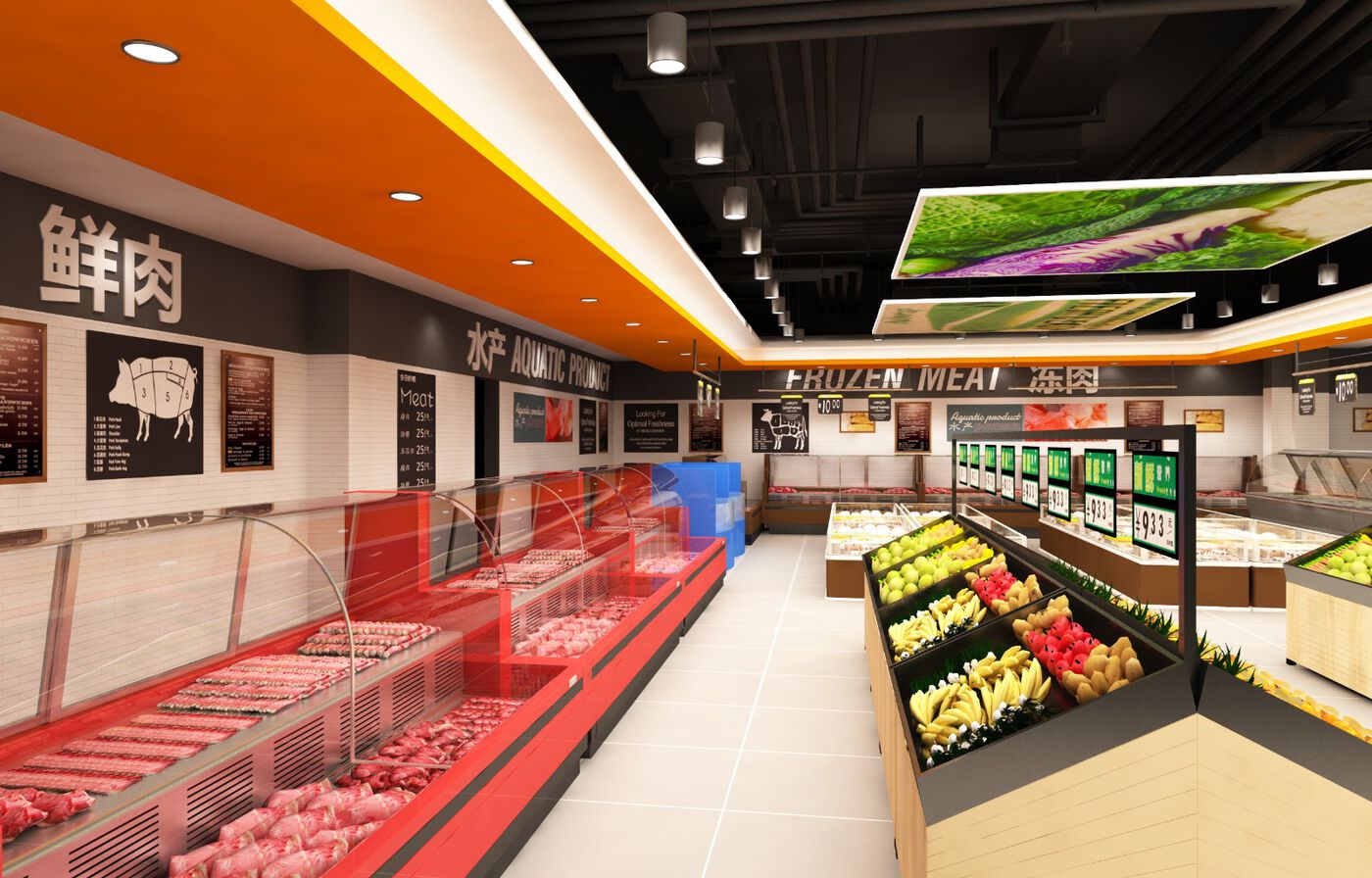 淄博水果超市设计装修果蔬超市百货超市设计装修|空间|家装设计|集简设计 - 原创作品 - 站酷 (ZCOOL)