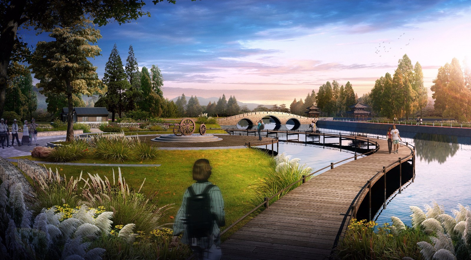 城市恢复公园—和田玉泉湖公园改造设计