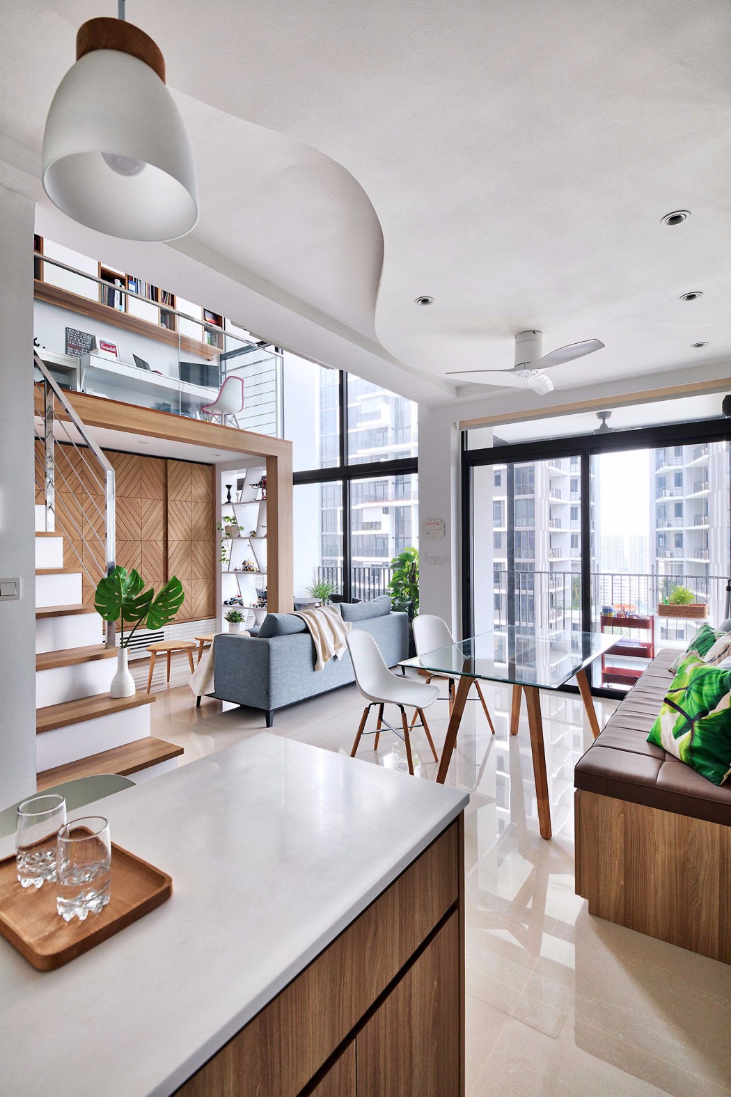 新加坡时尚loft公寓 | free space intent-建e室内设计网-设计案例