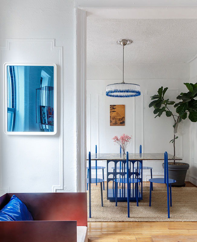 纽约设计师 Harry Nureyev 蓝色北欧风公寓 | Crosby Studios