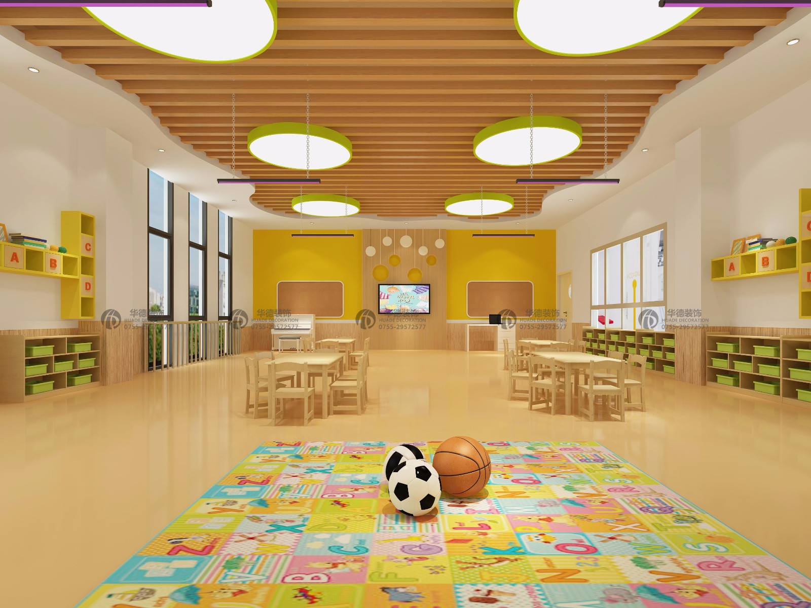 现代幼儿园效果图 - 效果图交流区-建E室内设计网
