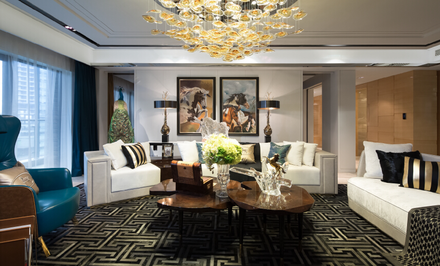 臻品空间设计 | 伊泰天骄3#楼顶跃复式精装成品房