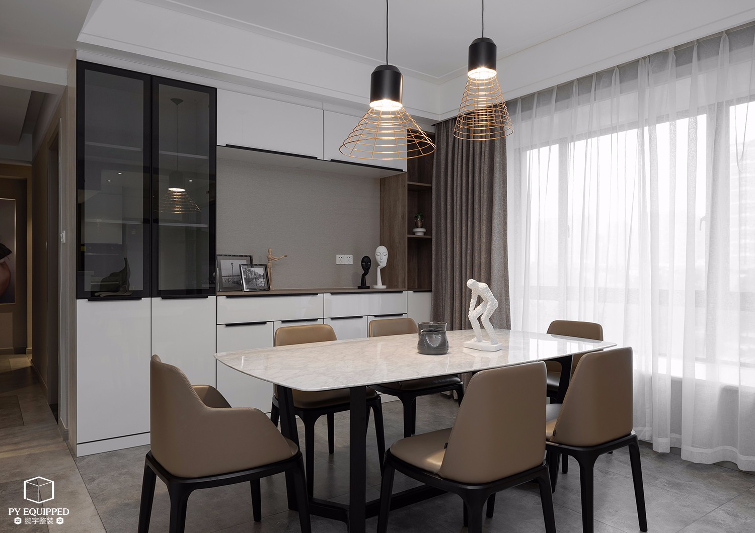 平行世界——180㎡现代港式住宅 | 鹏宇设计