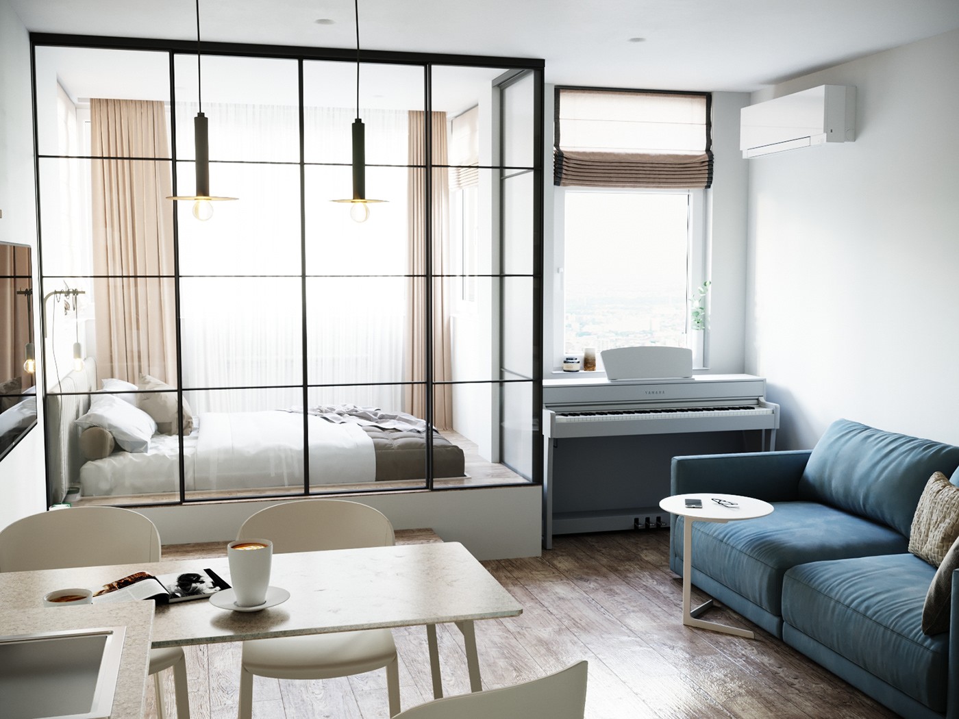 明亮小户型单身公寓 | maksim demchenko