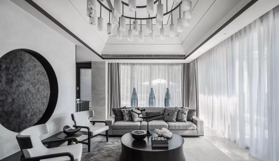新中式遇上高级灰·三亚海棠华著别墅样板间 | fw.gid design