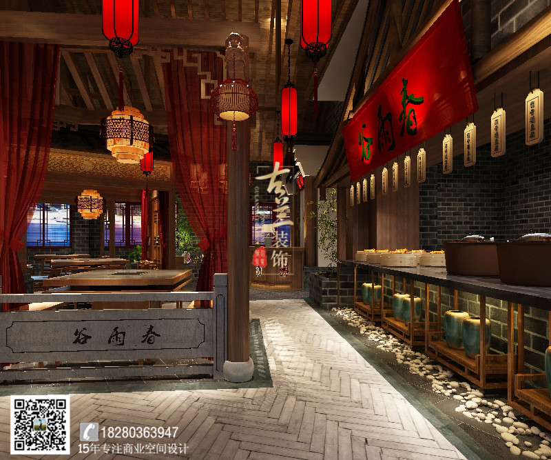 【湖南唇香阁火锅店】成都特色中式火锅店设计_成都专业火锅店装修公司-建e室内设计网-设计案例