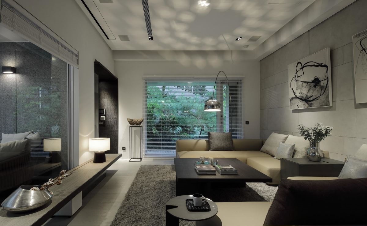 层楼现代风豪邸绿意丛生 舨舍空间设计 设计头条