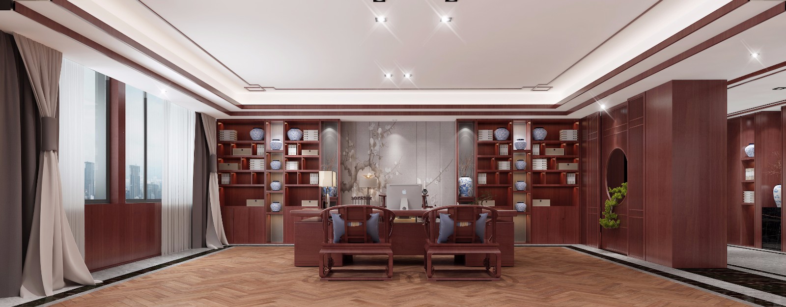 总经理办公室-建e室内设计网-设计案例