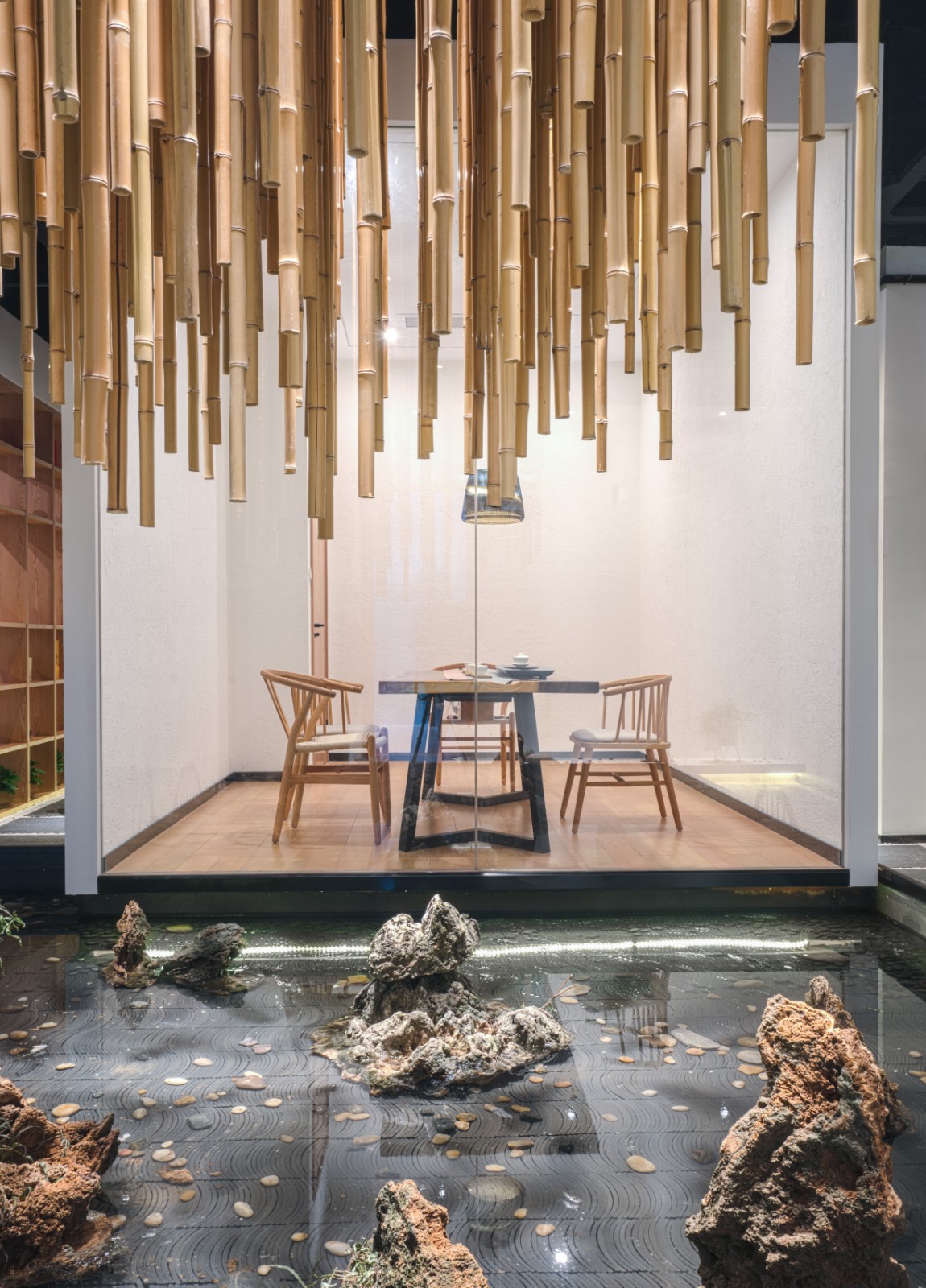 自然素净的禅意空间——水之境茶馆 | 淀川设计事务所