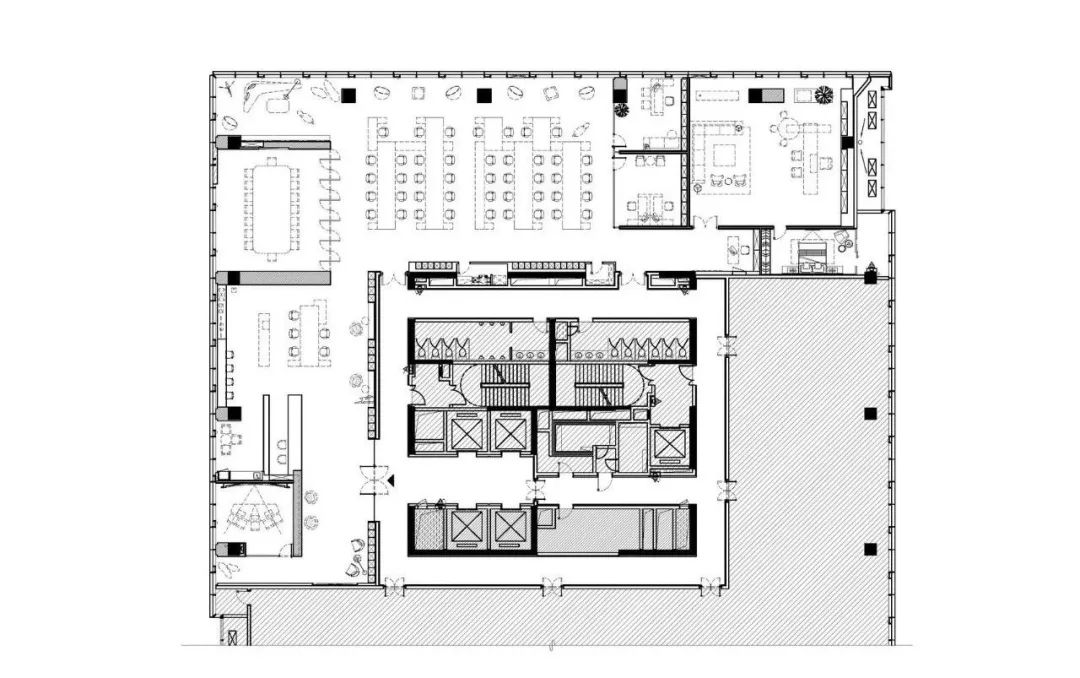 广州绿地城780m²T1栋办公样板 | 共生形态-设计案例-建E室内设计网