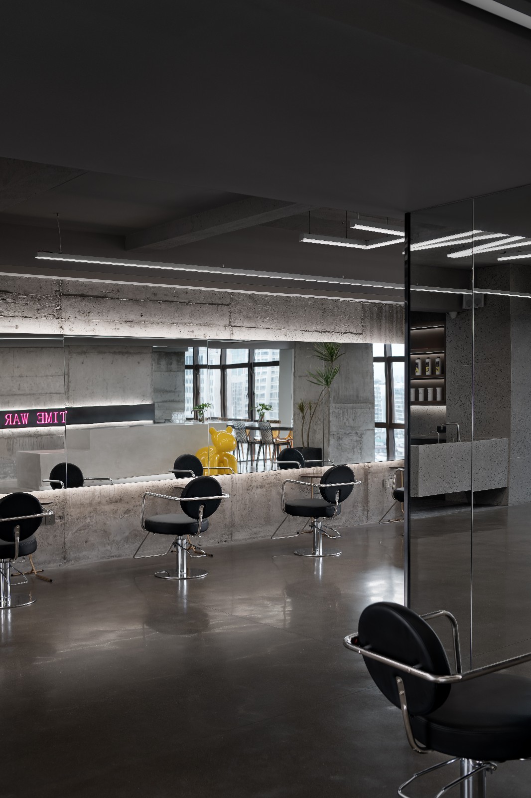 time war糖果·现代工业风理发店设计 | 域见设计 yudesign-建e网设计
